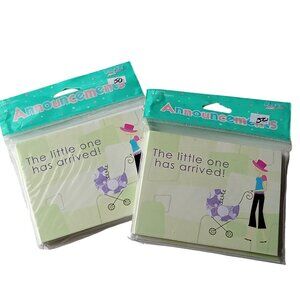 🎯 10 for $10 / 2 Packs Baby Announcements READ